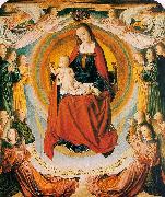 Jean Hey The Virgin in Glory Surrounded by Angels Spain oil painting reproduction